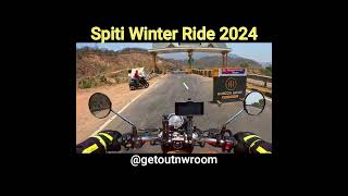 Spiti Valley Winter Ride is ON  GetOutnWroom ladakh spitivalley chandigarh shimla roadtrip [upl. by Toinette]