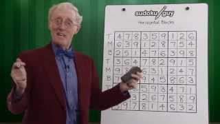 Lesson 1 Learn sudoku How to solve sudoku for beginners Horizontal blocks using TMB [upl. by Beatty]