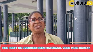 Suriname Geen materiaal voor Moni Karta hoe kan dat overheid worden de gelden wel gestort [upl. by Florencia]