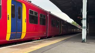 Class 455  South Western Railway  Epsom Station  7th August 2024 [upl. by Gellman]