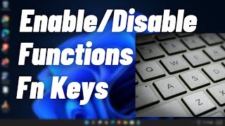 How to Enable or Disable Function Fn Keys in Windows 1110  Fix Functions Keys Not Working [upl. by Lonna]