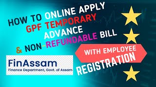 How to Apply online GPF Temp Advance amp NonRefundable Bill [upl. by Enecnarf]