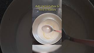 Ragi paal kanji 6m ragiporridge babyfood baby shortsviral food shorts no salt and sugar 1yr [upl. by Yankee65]