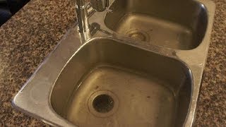 Clogged Drain  How to unclog a clogged kitchen sink easy fix [upl. by Shepley299]