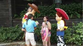 Woody and Jessie in Walt Disney World Magic Kingdom [upl. by Ihel795]