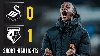 What A WINNER ☄️  Swansea City 01 Watford  Short Highlights [upl. by Etat23]