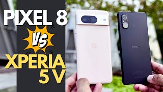 Sony Xperia 5 V vs Google Pixel 8  Duel HP Compact nonResmi  Comparison Review [upl. by Lane20]