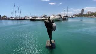 🇪🇸 ALICANTE PORTamp POSTIGUET BEACH 4K Walking TourCOSTA BLANCASPAIN 🛳️ [upl. by Llehcar]