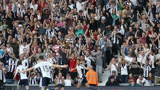 FAN CAM West Bromwich Albion fans boingboing and sing The Lords My Shepherd [upl. by Eahcim]