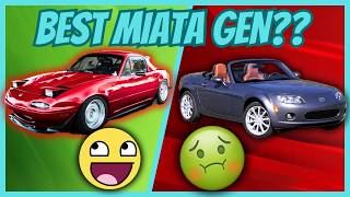 Miata Generations Ranked  Tier List Tuesdays ep5 [upl. by Cloris]