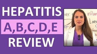 Hepatitis A B C D E Nursing Symptoms Treatment Causes NCLEX [upl. by Deenya]