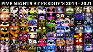 All FNAF Jumpscares in 10 Minutes 20142021  FNAF 1 2 3 4 SL 6 UCN VR HW CoD AR SB [upl. by Ettenna814]