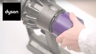 How to clean your Dyson Cyclone V10™ cordless vacuums filter [upl. by Pennie]