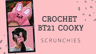 Crochet BT21 COOKY Scrunchies [upl. by Thisbe]