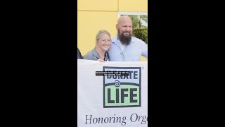 Raising the Donate Life Flag at Orlando Health  Health Central Hospital [upl. by Nyllaf595]