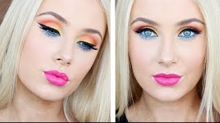 Bright amp Colourful Makeup Tutorial [upl. by Rentschler]