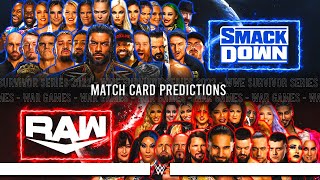 WWE Survivor Series 2022  Card Predictions [upl. by Necila]