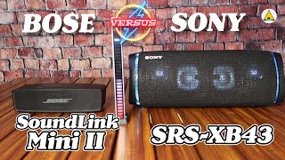 BOSE SoundLink Mini II vs SONY SRSXB43 Bluetooth Speaker Part6 ＃32 [upl. by Macdougall]