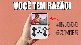 Análise do Portátil R36S  O MELHOR entre os MAIS BARATOS [upl. by Lusar]