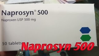 Naprosyn 500   Naproxen USP 500 mg  কাজ এবং ডোজ [upl. by Dahl602]