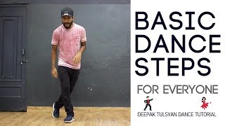 Basic Dance Steps for Everyone  3 Simple Moves  Practice Everyday  Deepak Tulsyan  Part 8 [upl. by Annaerdna]