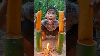 Survival Skills SIMPLE but USEFUL survival bushcraft camping food useful simple shorts [upl. by Elicia914]