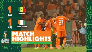 HIGHLIGHTS  Senegal 🆚 Côte dIvoire  TotalEnergiesAFCON2023  Round of 16 [upl. by Ok]