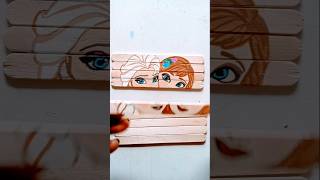 Frozen drawing Elsa and Anna drawing on Icecream stick 🥰😍 [upl. by Allare952]