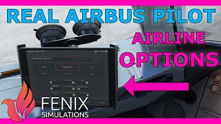 Fenix A320 Airline Options Explained with a Real Airbus Pilot [upl. by Deerdre815]