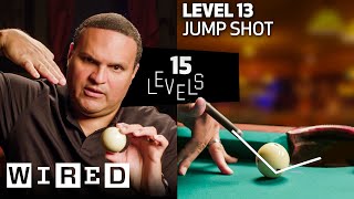 15 Levels of Pool Easy to Complex  WIRED [upl. by Hatnamas]