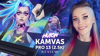 Huion Kamvas Pro 13 25K Unboxing  Review  Test Drawing [upl. by Atalanti]