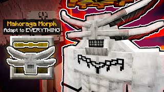 Adapting as The Divine General MAHORAGA inside Minecraft Jujutsu Kaisen [upl. by Aeneg486]