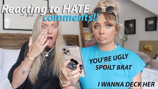 Reacting to HATE comments with my MUM😭 [upl. by Marv]