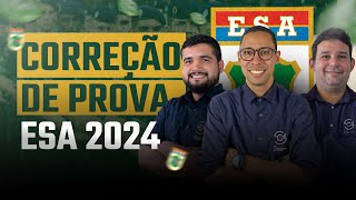 CORREÇÃO DA PROVA  ESA 2024 [upl. by Miculek]