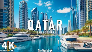 Qatar 4K  Beautiful Nature Scenic Videos With Relaxing Music  Video 4K HD [upl. by Allenrad]