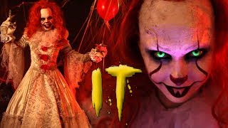 IT PENNYWISE MAKEUP TUTORIAL  HALLOWEEN 2017 [upl. by Ecnerual]