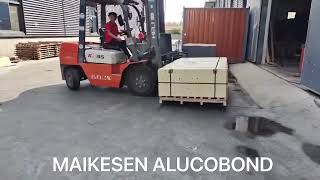 Alucobond packed by wooden box send to Qingdao port [upl. by Daley]