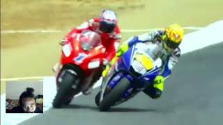 Duel sengit valentino rossi vs casey stonerhistori [upl. by Ecirted535]