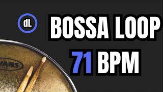 Bossa Nova Drum Groove Loop 71 BPM [upl. by Ainyt57]