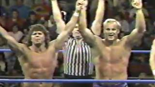 Steve Austin amp Brian Pillman vs jobbers Carter amp Santo wrestling WCW [upl. by Garry]