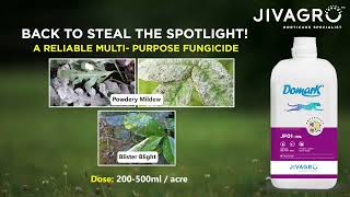 DOMARK Fungicide  Powdery mildew solutions by Jivagro farming powderymildew horticulture [upl. by Mirak]