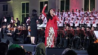 Novia Bachmid idol 2020 live at Konser Kemerdekaan Gita Bahana Nusantara 2023 [upl. by Wiedmann]