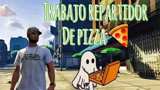 GTA V  Trabajo de repartidor de pizza Part 1 [upl. by Ecinahs344]