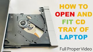 HOW TO OPEN AND INSTALL CD TRAY OF A LAPTOP  Very easy steps  100 Working😀 [upl. by Aiyotal]