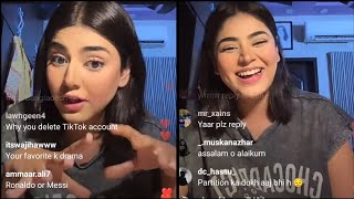 Areeka Haq Live on Eid Day 1  Instagram  Tik Tok Pakistan [upl. by Bouzoun683]