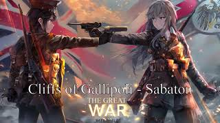 Nightcore  Cliffs of Gallipoli Sabaton [upl. by Yasnyl]