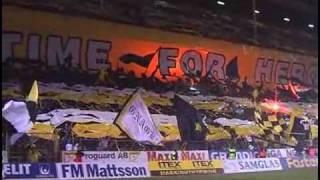 AIK  DIF Derby  Tifo börjar 225 quotTIME FOR HEROESquot [upl. by Gemina712]