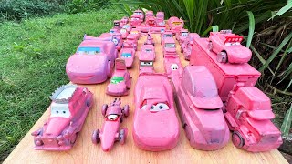 Clean up muddy minicars amp disney pixar car convoys Play in the garden [upl. by Mommy]