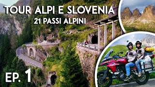 Tour delle Alpi e Slovenia in moto  Il Video Racconto  Ep1  Apeman A100 [upl. by Wilbert708]