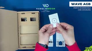 Maniglia Wave Agb per Porta a Scorrevole con Chiusura Unboxing  Manigliedesigncom [upl. by Erhart]